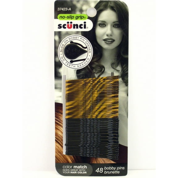 Scunci No-slip Grip Beautiful Blends Bobby Pins, 48 Count