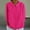 Hot Pink, variant on Swuxness Women 3/4 Sleeve Casual Shirts, Spring and Summer Tops, Ladies Collared Solid Color Comfortable Fashionable Button Blouse Pink, S