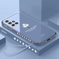 thumbnail image 4 of A 51 71 31 Luxury Maple Leaf Lanyard Case For Samsung Galaxy A51 A71 4g A31 A04 A14 A34 A54 5g Plating Silicone Cover A04s A03s, 4 of 4
