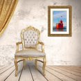 thumbnail image 3 of Day, Richard and Susan 11x14 Gold Ornate Wood Framed with Double Matting Museum Art Print Titled - Holland Lighthouse (Big Red) on Lake Michigan-Holland-Michigan, 3 of 4