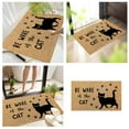thumbnail image 4 of TIELUTT Cat Welcome Door Mat Funny Door Mats Be Ware of the Cat Non Entrance Large Throw Blanket Fuzzy Rugs for Kids Room Polyester Throws Throw Blanket for Couch Soft Blankets for Living Room, 4 of 7