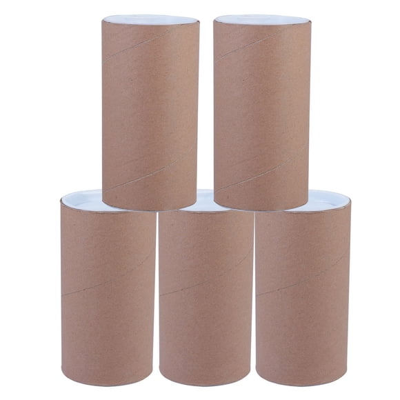 PENIKOKO 5Pcs Round Kraft Paper Tubes for Protecting Poster Documents Shipping