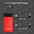 thumbnail image 5 of Portable Charger - Built-in Lightning Cable, Digital Display, 5 of 8