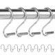 thumbnail image 1 of Muyoka Ganchos para cortina de ducha Anillos decorativos para cortina de ducha para baño Juego de 12 Ganchos de ducha de metal resistente a la oxidación Perchas Diseño en forma de T para baño Muyoka Hogar, 1 of 7