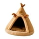 thumbnail image 3 of Nido semicerrado para gatos, cama, cueva, tienda de campaña para cachorros, gatos, gatitos y perros Marrón, 3 of 9