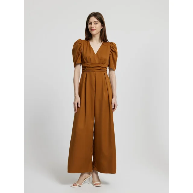 Vestido Sexy Amarillo con Puntos Negros