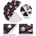 thumbnail image 2 of FMSHPON Skull Cute Heart Bow Xmas Christmas Tree Skirt Stand Mat for Holiday Party Decoration Indoor Outdoor 48 inches, 2 of 6