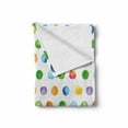 thumbnail image 2 of Watercolor Soft Flannel Fleece Throw Blanket, Abstract Brush Stroke Polka Dots Grunge Geometric Pattern Spotted Background, Cozy Plush for Indoor and Outdoor Use, 50" x 70", Multicolor, by Ambesonne, 2 of 6