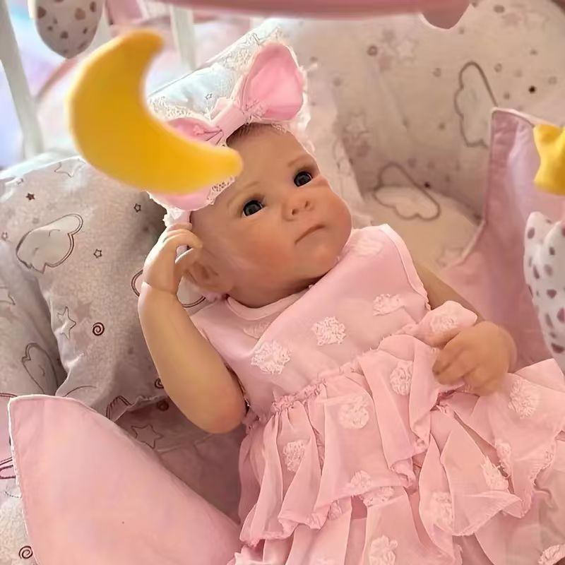 Dayoff kids 18 Inch Reborn Baby Doll,Realistic Newborn Baby Dolls with Clothes(No Accessories)