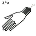 thumbnail image 3 of Unique Bargains Golf Gloves Stretcher, 2 Pack Plastic Keeper Support Rack Holder Dryer Hanger Frame with Keychain Hook for Sports Gloves Maintenance, Black, 3 of 5