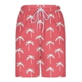 thumbnail image 5 of Aobny Mens Shorts Board with Liner Hawaiian Bottom Big & Tall Casual Slim Work Out Clothes,Pink,XXL, 5 of 6