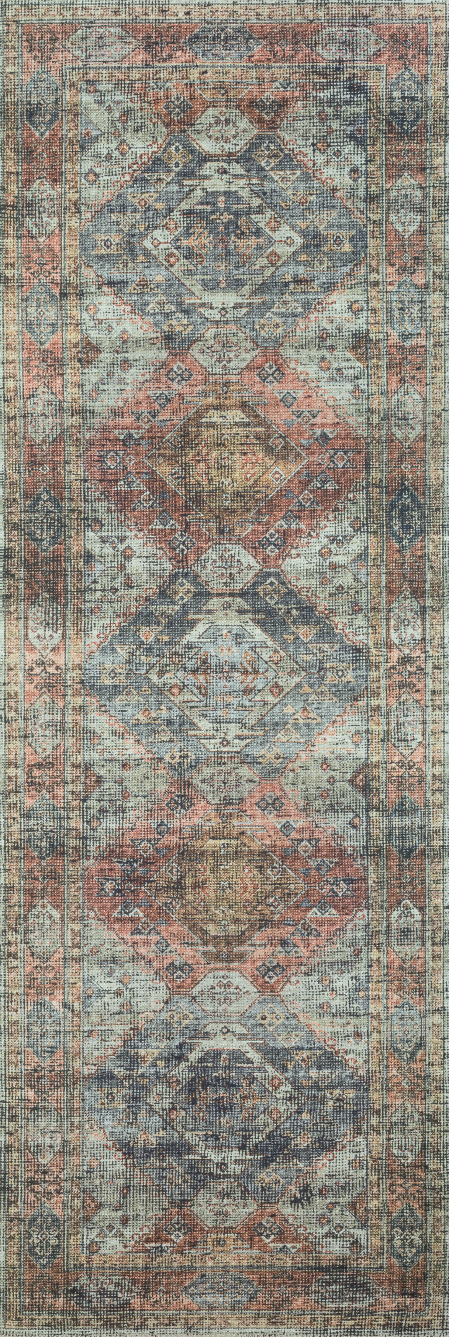 SKY-06 Apricot, Mist 7 x 9 Oval Size Rug