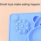 thumbnail image 5 of KAIYANG Plato Infantil Plato Bebé con Ventosa, Bebés - con Juguete - Silicona Libre de BPA (Rosa) azul, 5 of 5