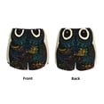 thumbnail image 5 of Picia Owl with Mandala Pattern Women's 2 in 1 Athletic Running Shorts High Waisted Workout Casual Gym Sweat Shorts with Comfy Liner Zipper Pockets-XX-Large, 5 of 9