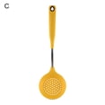 thumbnail image 1 of ENJOYW Colander Spoon Pacifier Grade Heat Resistant Silicone Long Handle Soup Rice Spaghetti Spatula Slotted Ladle for Restaurant, 1 of 7