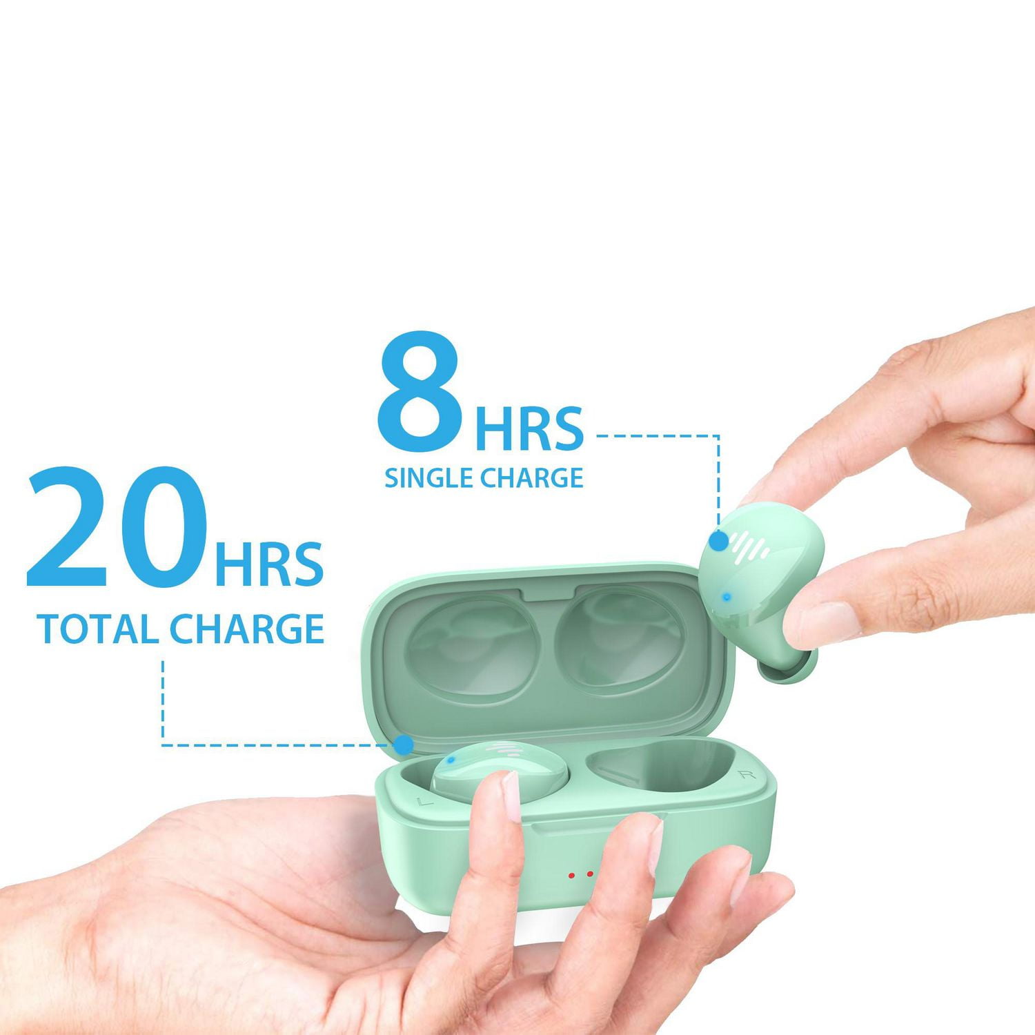 couteurs intra-auriculaires Bluetooth 5.0 True Wireless iLuv Bubble Gum Air avec étui de chargement