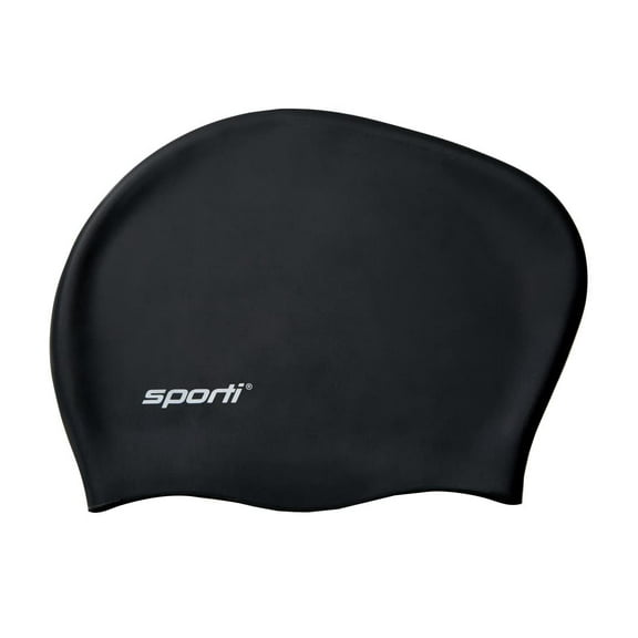 Sporti Swim Cap for Long Hair, Extra Space, Snug Fit, Latex-Free, Easy On/Off