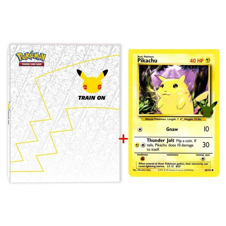 Pokemon 25th Anniversary First Partner Collectors Binder for Jumbo Cards + Pikachu Jumbo Pokemon 25th Anniversary First Partner Collectors Binder for Jumbo Cards + Pikachu Jumbo