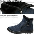 thumbnail image 2 of YAZI Mens Snow Boots Women Winter Anti-Slip Ankle Booties Waterproof Slip On Warm Fur Lined Sneaker, 2 of 12