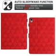 thumbnail image 2 of Dteck Case for  iPad 11-inch (A16) 2025/ iPad 10th Generation 10.9-inch,Magnetic Smart Leather Card Slots Wallet Case Shockproof Rubber Kickstand Full Body Protective Cover,Red, 2 of 10
