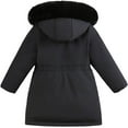 thumbnail image 2 of 4-11Y Girl's Winter Coat Long Waterproof Kids Outerwear Warm Parka Puffer Jacket with Hood, 2 of 12
