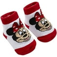 thumbnail image 3 of Disney Minnie Mouse Headband Flower Headwrap and Booties Gift Set for Baby Girls, Ages 0-12 Months, 3 of 4