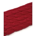 thumbnail image 3 of Wrapables Women's Cable Knit Leg Warmers, Burgundy, 3 of 4
