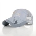 thumbnail image 3 of Gorra de béisbol ajustable de malla de algodón con protección solar para exteriores, 3 of 4