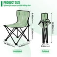thumbnail image 3 of 600D Oxford Camping Chair Portable Foldable Chair Supports 220 lbs for Picnic, Fishing, Backpacking Green and White Christmas Tree, 3 of 8
