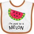 thumbnail image 3 of Inktastic I'm One in a Melon Watermelon Humor Boys or Girls Baby Bib, 3 of 4