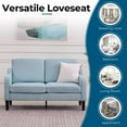 thumbnail image 7 of VINGLI 53" Loveseat,Mid-Century Modern Love Seat,Small Couch for Small Space for Living Room,Bedroom,Apartment,Studio,Blue, 7 of 7