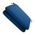thumbnail image 6 of Casual Cushion Solid Sunbrella Fabric 2-Piece Indoor/Outdoor Seat Pad Cushion, 18"W x 18"L, Cast Royal, 6 of 6