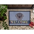 thumbnail image 3 of Carolines Treasures BB1417MAT Weimaraner Welcome Indoor & Outdoor Mat- 18 x 27 in., 3 of 4