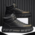 thumbnail image 4 of Men Sneakers Platform Ankle Boots Mens Lace Up Breathable Outdoor Non-slip, 4 of 4