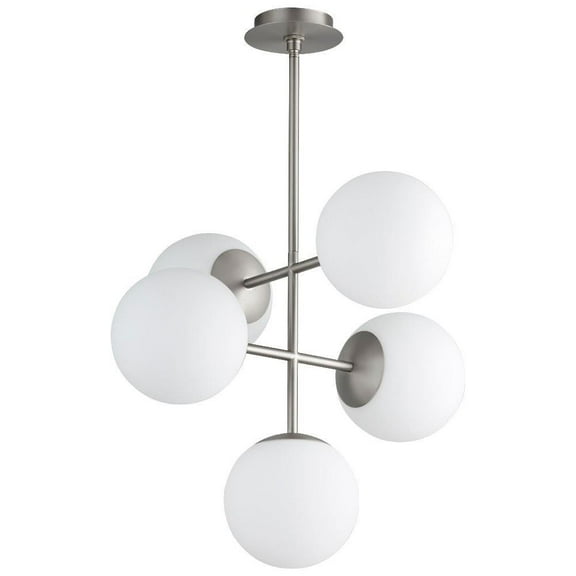 21.75 inch 30W 5 Led Pendant-Satin Nickel Finish Bailey Street Home 766-Bel-4401993