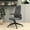 Grey Leather, variant on LeisureMod Ergonomic Office Chair High-Back Leather Computer Chair with Padded Headrest Adjustable Height Swivel and Tilt Desk Chair and Double Wheel Casters Nexa Collection in White