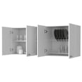 thumbnail image 3 of Four-Door Wall Cabinet with Open Center Shelves / Kitchen Display and Storage, 3 of 3
