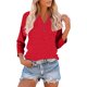 thumbnail image 3 of Ailaofu Summer Tops for Women 3/4 Length Sleeve Womens Trendy Clothes Woman Casual Basic Tees Shirts, 3 of 6
