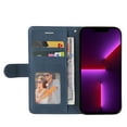 thumbnail image 5 of Étui Compatible iPhone 14 Pro Max, Étui Portefeuille en Cuir avec Support, Fermoir Magnétique, Étui Folio à Rabat pour Téléphone - Bleu, 5 of 5