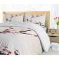 thumbnail image 4 of Ambesonne Tree Duvet Cover Sets, Oriental Illustration, 2-Queen, Pale Caramel Ruby, 4 of 6