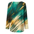 thumbnail image 4 of Besolor Hauts à Manches Longues pour Femmes Chemises Décontractées Habillées Col Rond Manches Longues Tuniques Amples et Fluides pour Leggings Multicolore 19, 4 of 5