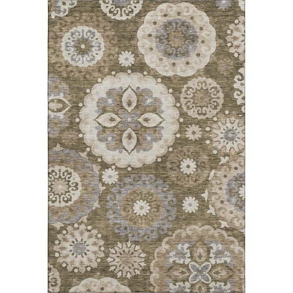 Dalyn Rugs Premium Machine Washable Mayfield AMF763 Brown 9' x 12' Rug