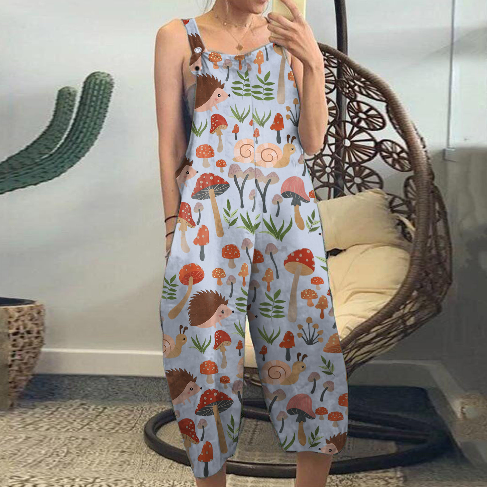 高級品市場 Ameri VINTAGE FOLD TUCK WIDE ROMPERS