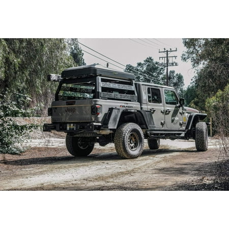 Attica 2019-2024 Fits Jeep Gladiator Powder Coated Steel Box 1 of 2 Bed Rack Black ATTJT02I101-BX