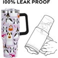 thumbnail image 4 of Halloween Tumbler with Lid and Straw 40oz,Gothic Ghosts Dogs Vacuum Insulated Leak Proof Tumbler,Goth Spooky Gift Women Girls,Fall Thanksgiving Accessories Stainless Steel Coffee Cup, 4 of 6