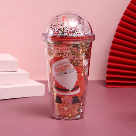 Christmas Theme Water Cup - Santa