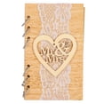 thumbnail image 2 of LAFGUR Valuable Wedding Message Book, Wooden Guest Book, For Anniversaries For Wedding, 2 of 8