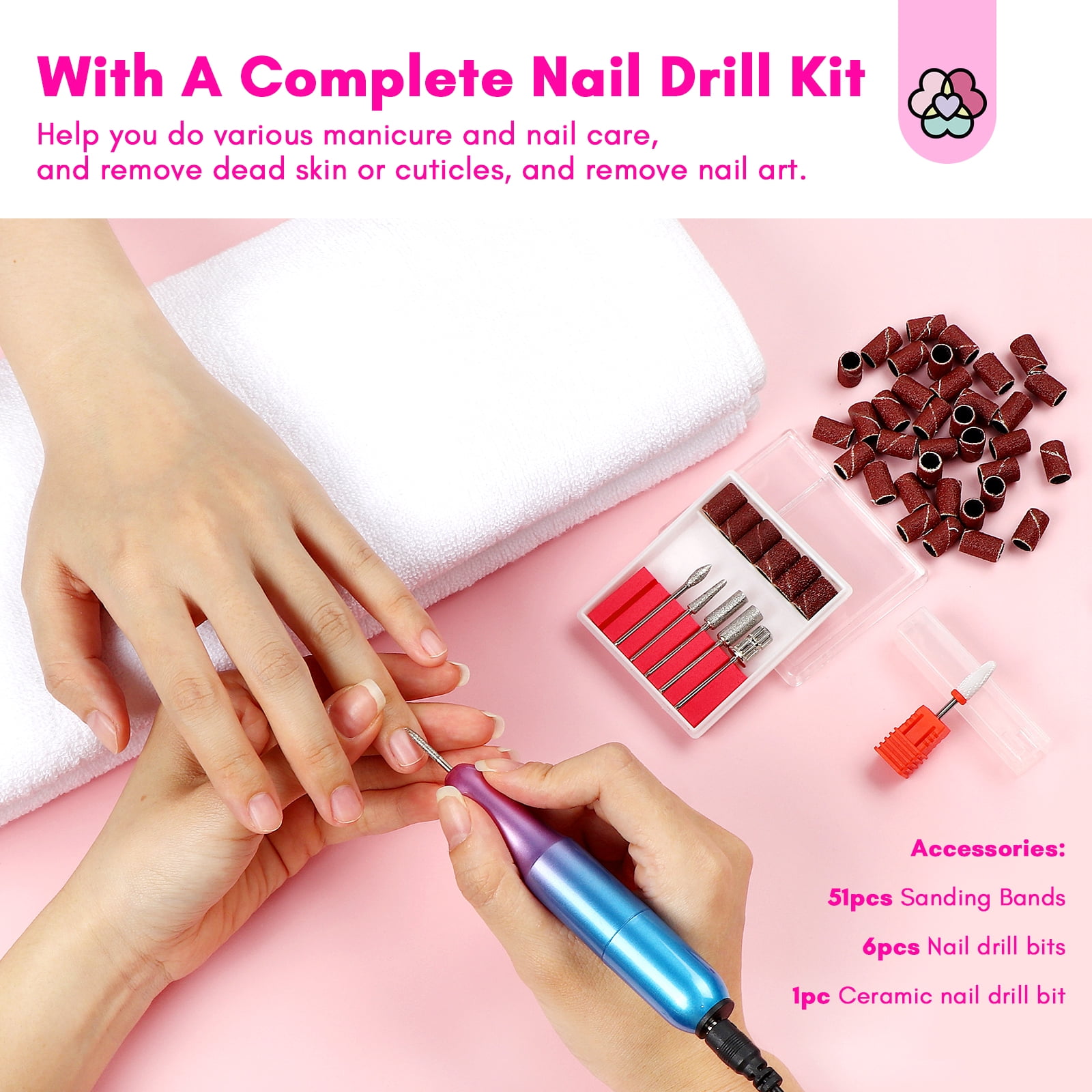 Saviland Keratin Dip Powder Nails Kit with Drill - 30 Colors Dipping Nail Powder Kit with Base and Top Coat Activator Dip Powder Liquids Set, Cuticle Oil and Electric Drill