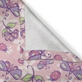 thumbnail image 5 of Ambesonne Floral Grommet Curtain, Butterfly Cartoon Style, 50" x 120", Pale Pink Lavender, 5 of 6