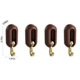 thumbnail image 3 of Needhep Heavy Duty White Hangers, Velvet Hangers Non-Slip Clothes Hangers Wood Suit Hangers With Smooth Finish Women Skirt Hangers With Clips, for Skirts and Shorts (Brown), 3 of 7